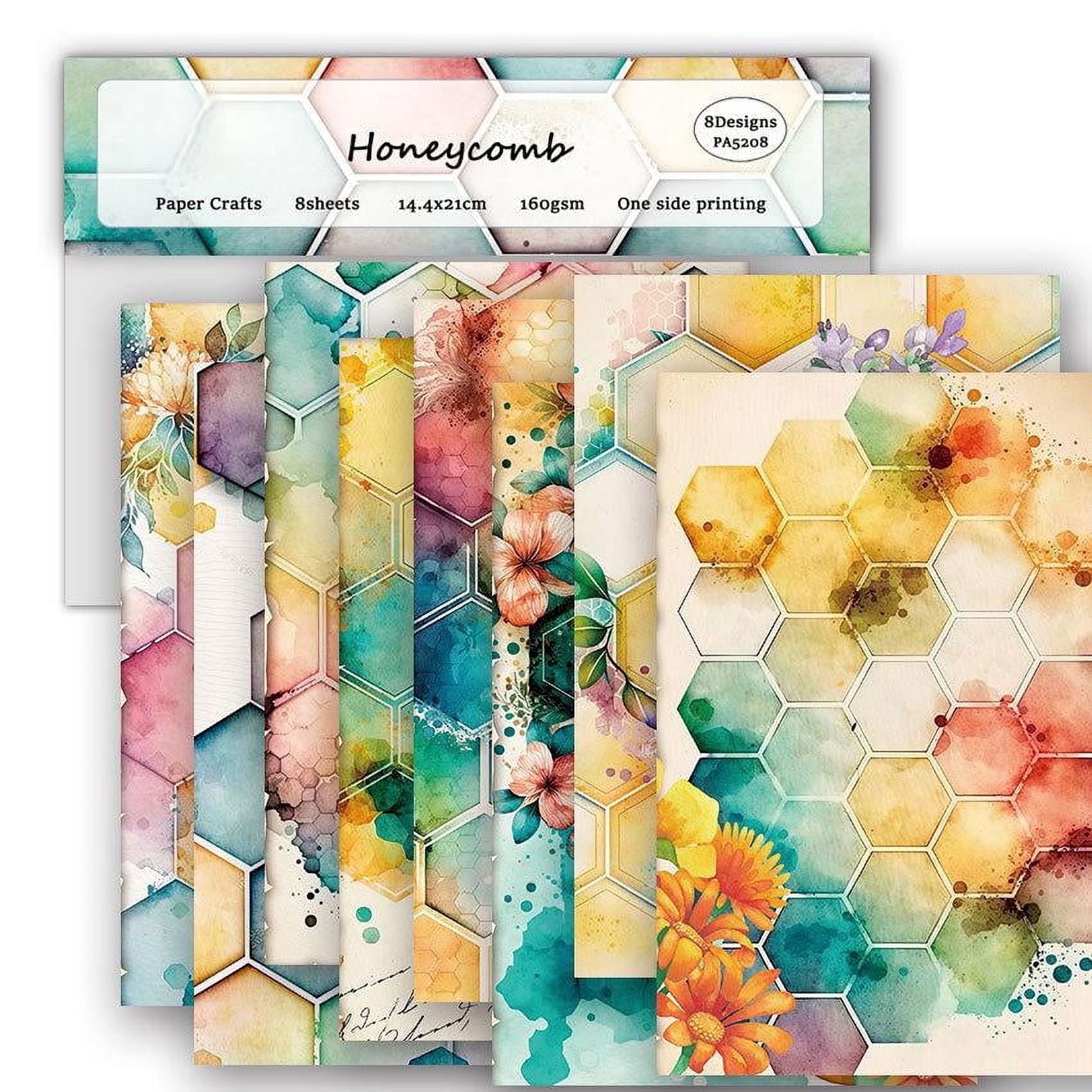 KARDLURY A5 Size Scrapbook Paper, 24 Sheets Single Sided Colored ...