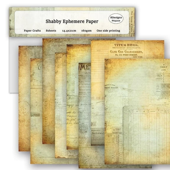 KARDLURY A5 Size Scrapbook Paper, 24 Sheets Single Sided Colored Vintage Pattern Craft Cardstock Decoupage Paper for Card Making Planner Junk Journal Journaling Scrapbooking Supplies