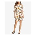 thumbnail image 1 of KAREN KANE $168 Womens New 1335 Ivory Floral Cold Shoulder Sheer Dress XL B+B, 1 of 2