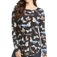 thumbnail image 1 of Karen Kane Womens Butterfly Basic T-Shirt, Black, X-Small, 1 of 1