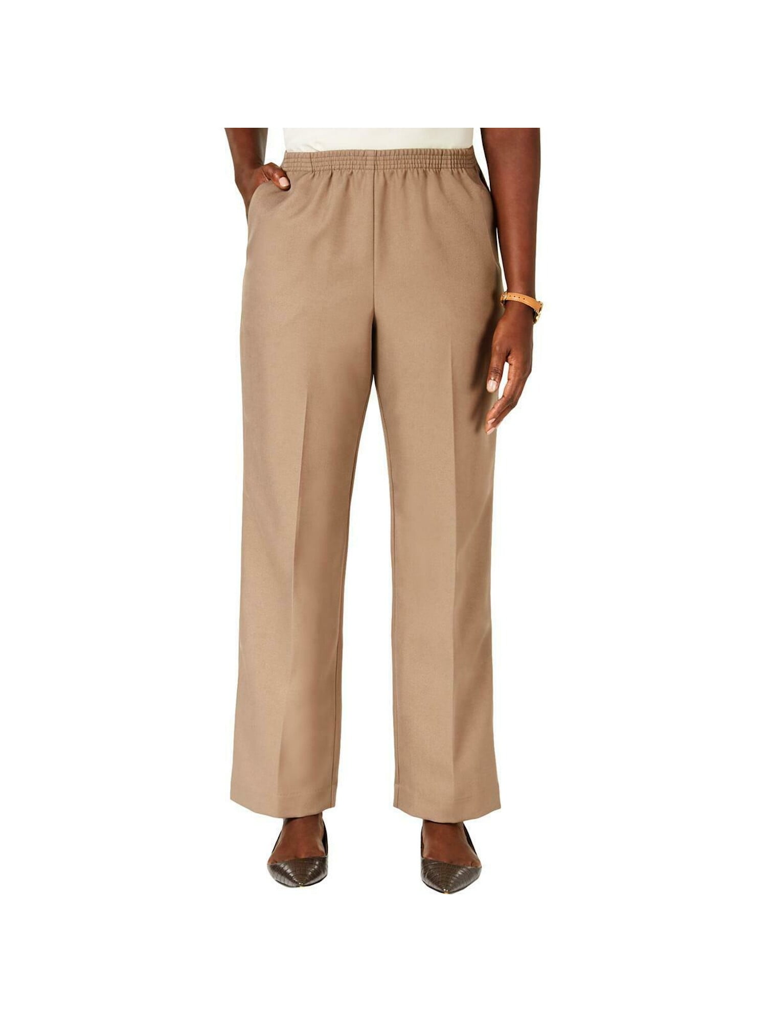 KAREN SCOTT $40 Womens New 0702 Beige Casual Pants L B+B - Walmart.com
