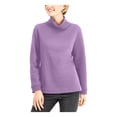 thumbnail image 1 of KAREN SCOTT SPORT Womens Purple Stretch Ribbed Vented Hem Long Sleeve Turtle Neck Wear To Work Sweater XL, 1 of 4