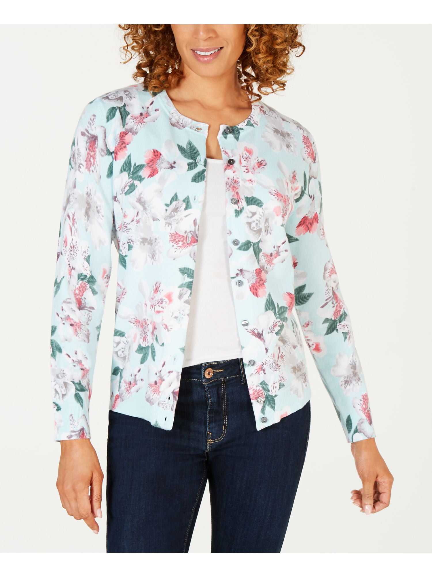 Karen scott floral clearance cardigan