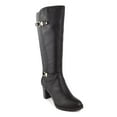 thumbnail image 1 of KAREN SCOTT Womens Black Buckle Hardware Almond Toe Block Heel Zip-Up Dress Boots 11, 1 of 4