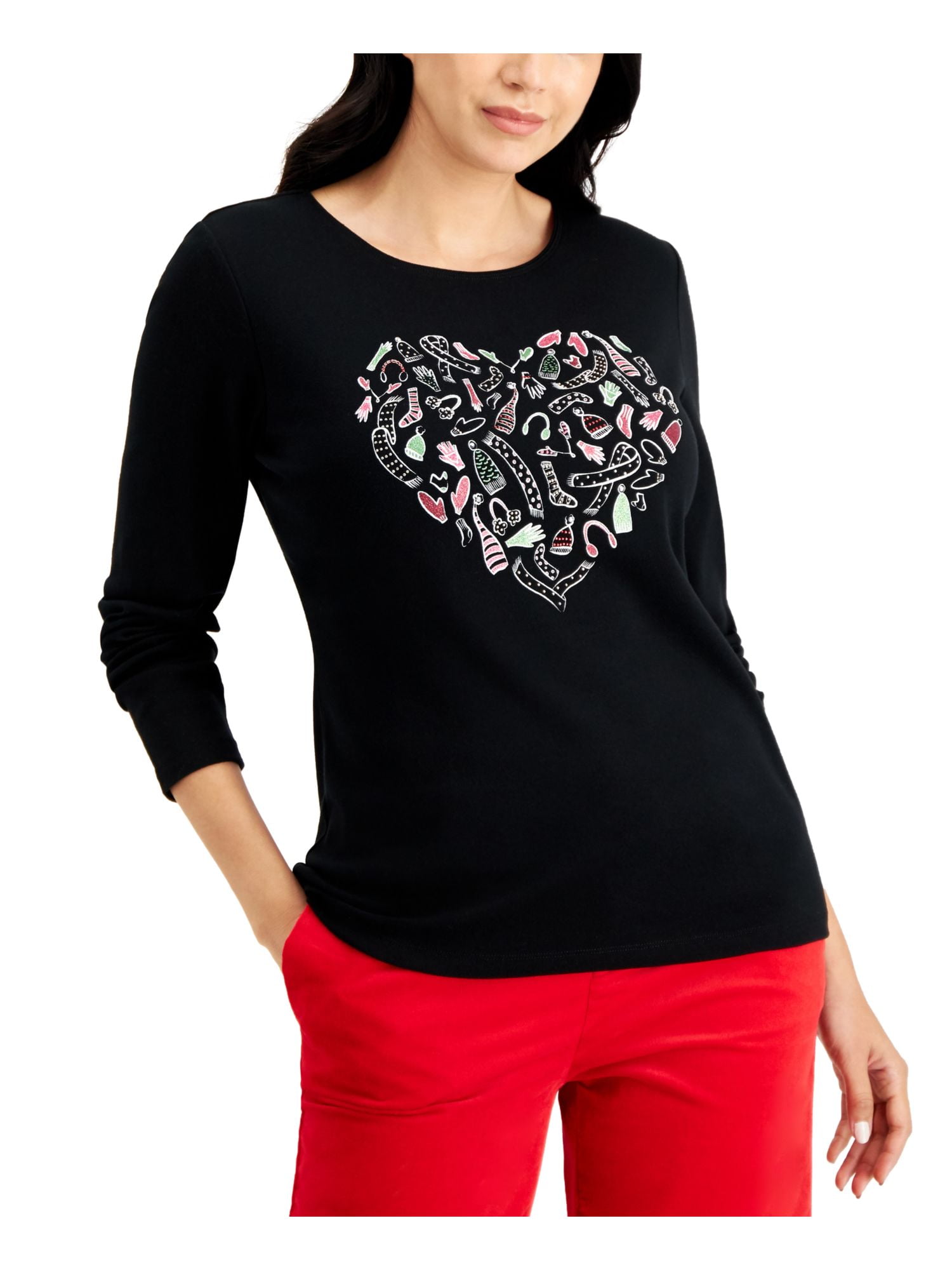 Women's Leopard Print Long Sleeve T-Shirt - Y2K Crew Neck Fitted Top