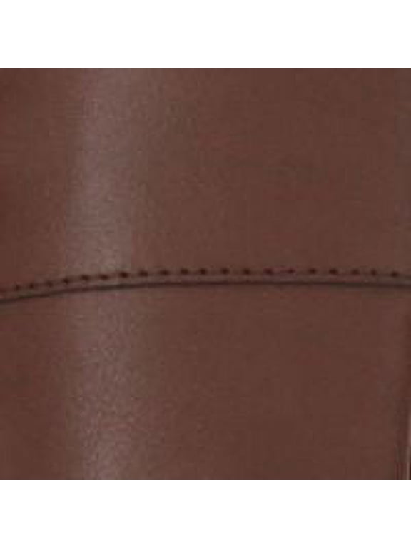Womens Brown Studded Hardware Cushioned Buckle Accent Deliee2 Round Toe Block Heel Zip-Up Riding Boot 9 M WC