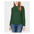thumbnail image 1 of KAREN SCOTT Womens Green Zippered Long Sleeve Crew Neck Sweater Size: XL, 1 of 6