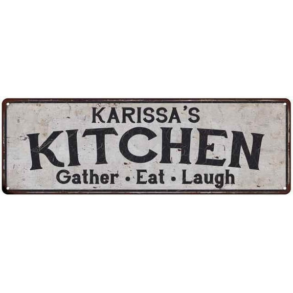 KARISSA's Kitchen Gift Rustic Chic Decor Gift 6x18 Sign 206180051753
