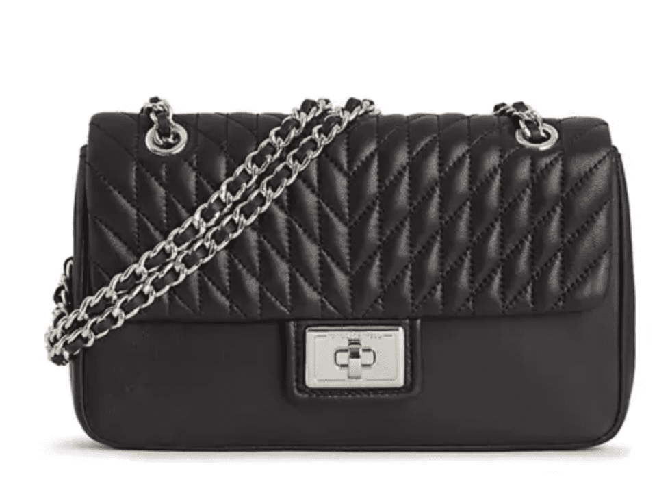 KARL LAGERFELD PARIS Agyness Quilted/snake Print Shoulder Bag