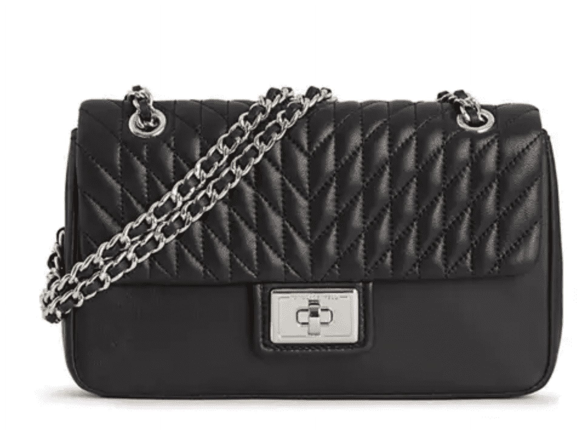 KARL LAGERFELD PARIS Agyness Quilted snake Print Shoulder Bag Walmart