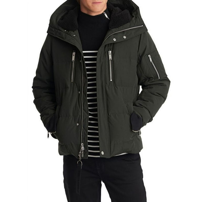 KARL LAGERFELD PARIS Faux Fur Lined Down Jacket Size M