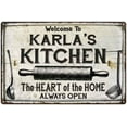 thumbnail image 1 of KARLA'S Kitchen Farmhouse Sign Gift Gift 12x18 Metal 112180033373, 1 of 1