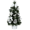 thumbnail image 1 of KARLSITEK 15.7 inch Tabletop Christmas Tree Hanging Decorations Artificial Xmas Tree Christmas Pine Tree with Balls Pine Cones for Outdoor (Battery Not Included), 1 of 7