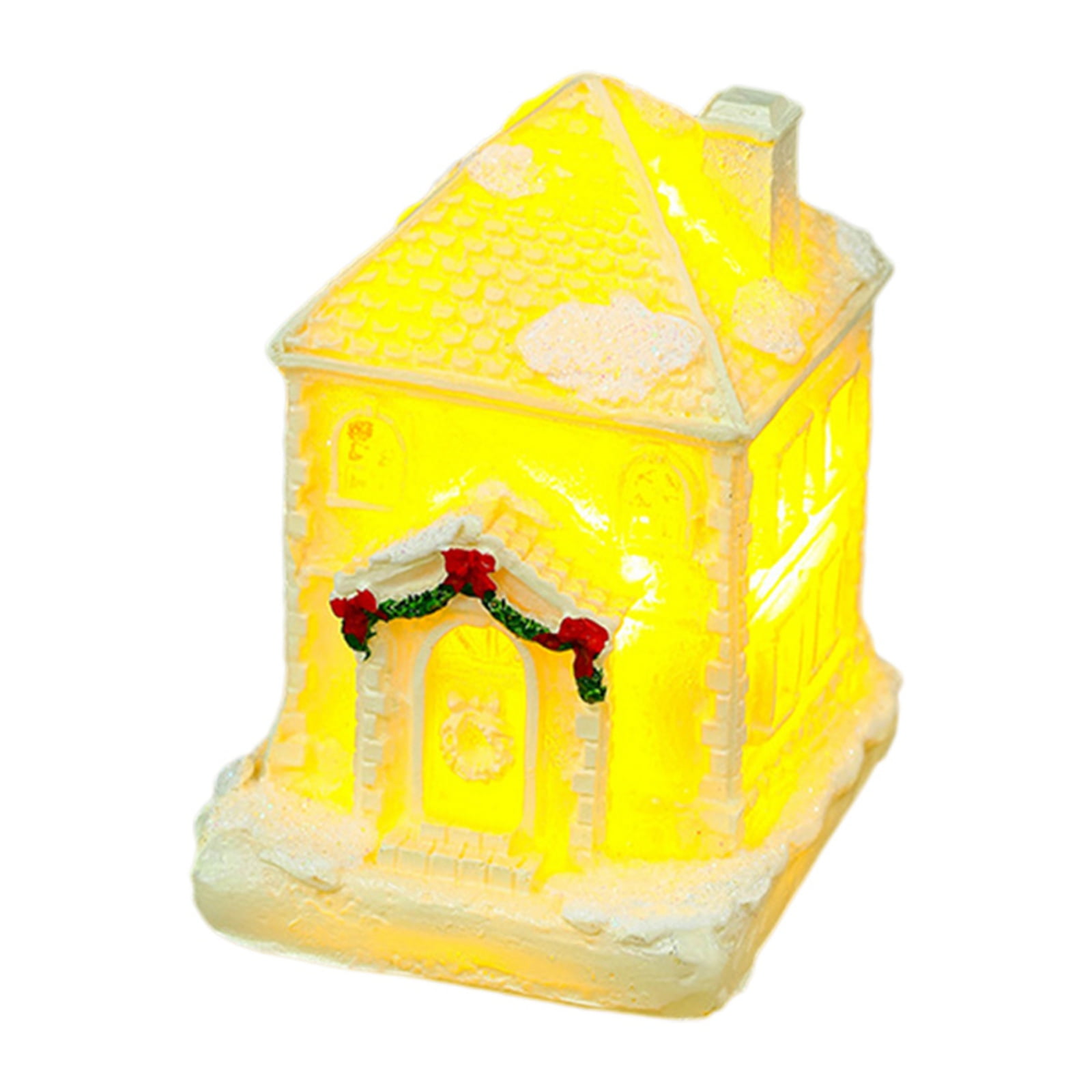 KARLSITEK Christmas Resin Luminous Houses White Christmas LED Village