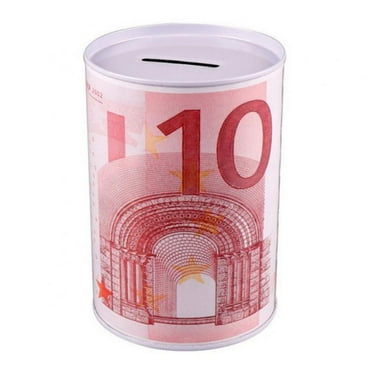 KARLSITEK Creative 1Pc Money Savings Tin Box Coin Saver Money Box Piggy Bank Jar Cash and Coin Saving Pot for Kids Adults Home Decoration