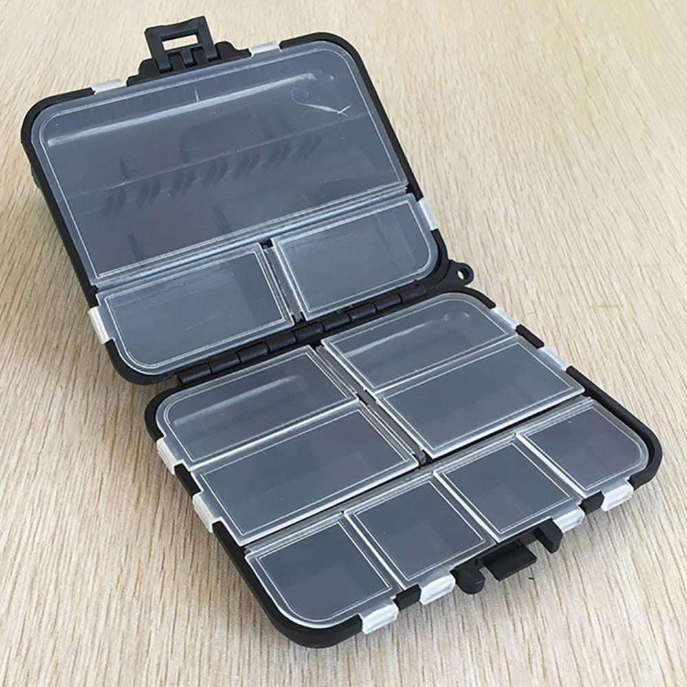 KARLSITEK Small Hard Fishing Tackle Box Portable Case Hooks Lure Baits Storage  Box Containers for Storing Swivels Jigs Hooks Sinker 