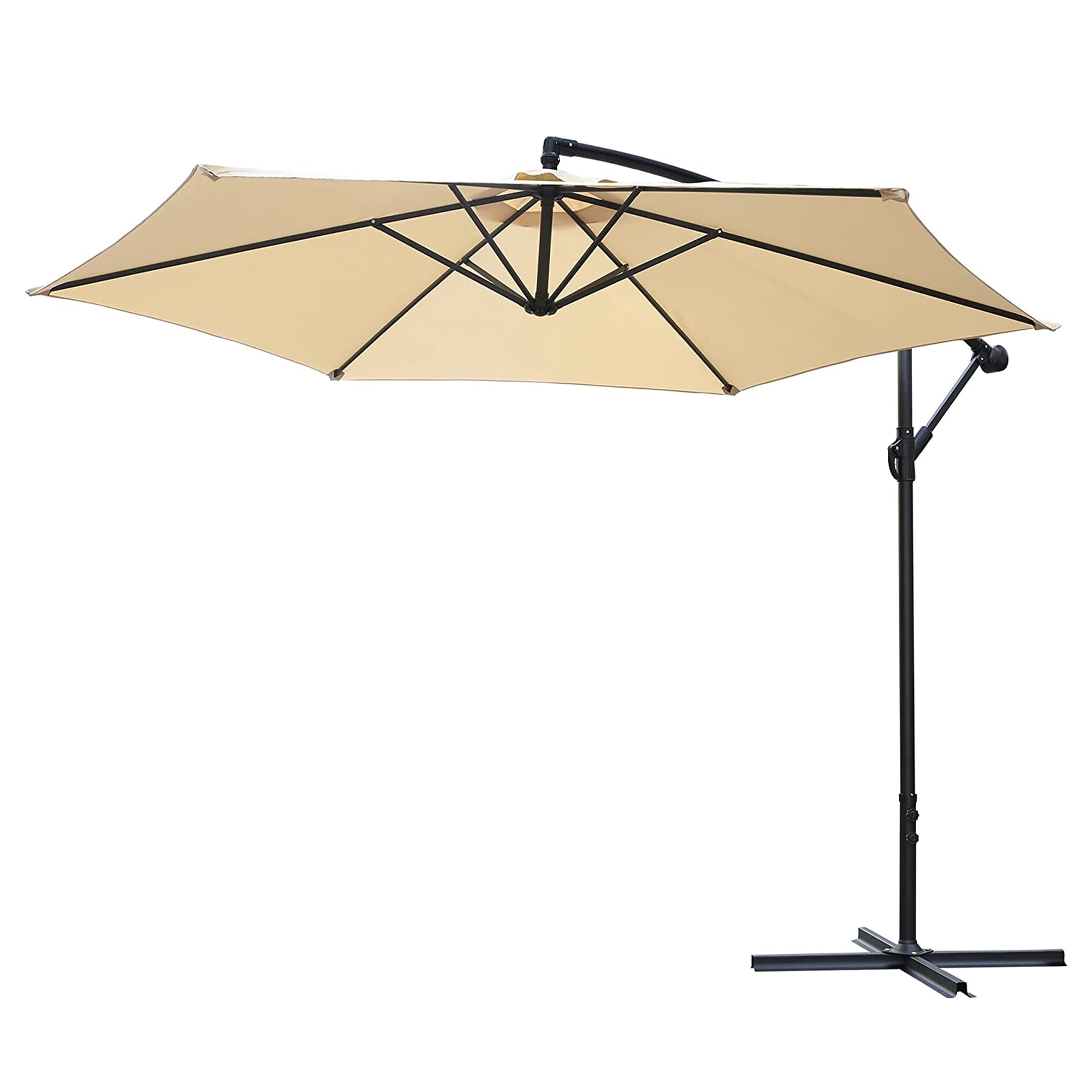 KARMAS 10 FT Cantilever Patio Umbrella, Outdoor Market Umbrella with ...