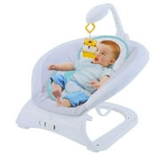KARMAS PRODUCT Baby Contrast Bouncer with Vibrating Seat,Automatic Compact Baby Rocker,Blue