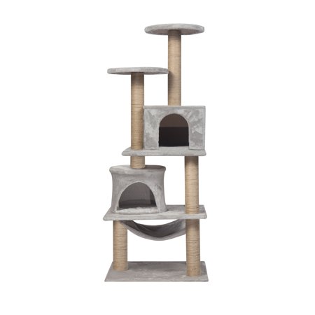 KARMAS PRODUCT Cat Tree Condo Pet Furniture Multi-Level Kitten Activity Tower Play House with Sisal Scratching Posts Perch
