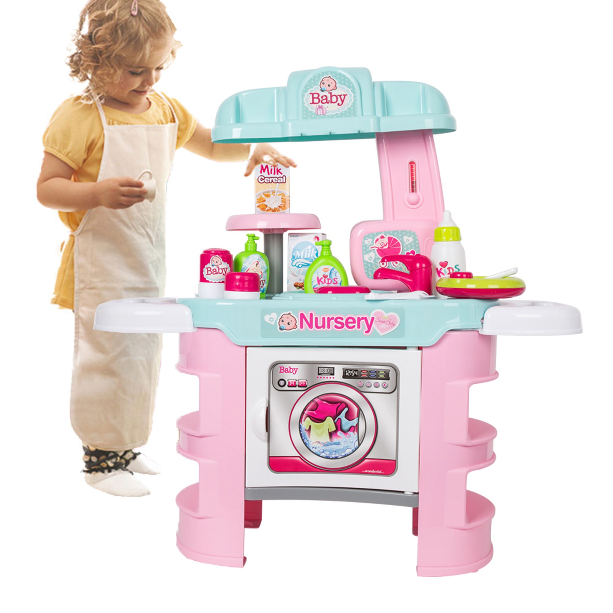 Kid Connection Deluxe 9" Baby Doll Playset, 48 Pieces