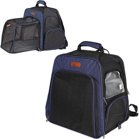 KARMAS PRODUCT Pet Carrier Backpack Airline Approved Backpack Carrier Expendable Pet Travel Carrier for Cat & Dog,Designed for Traveling,Hiking,Walking & Outdoor