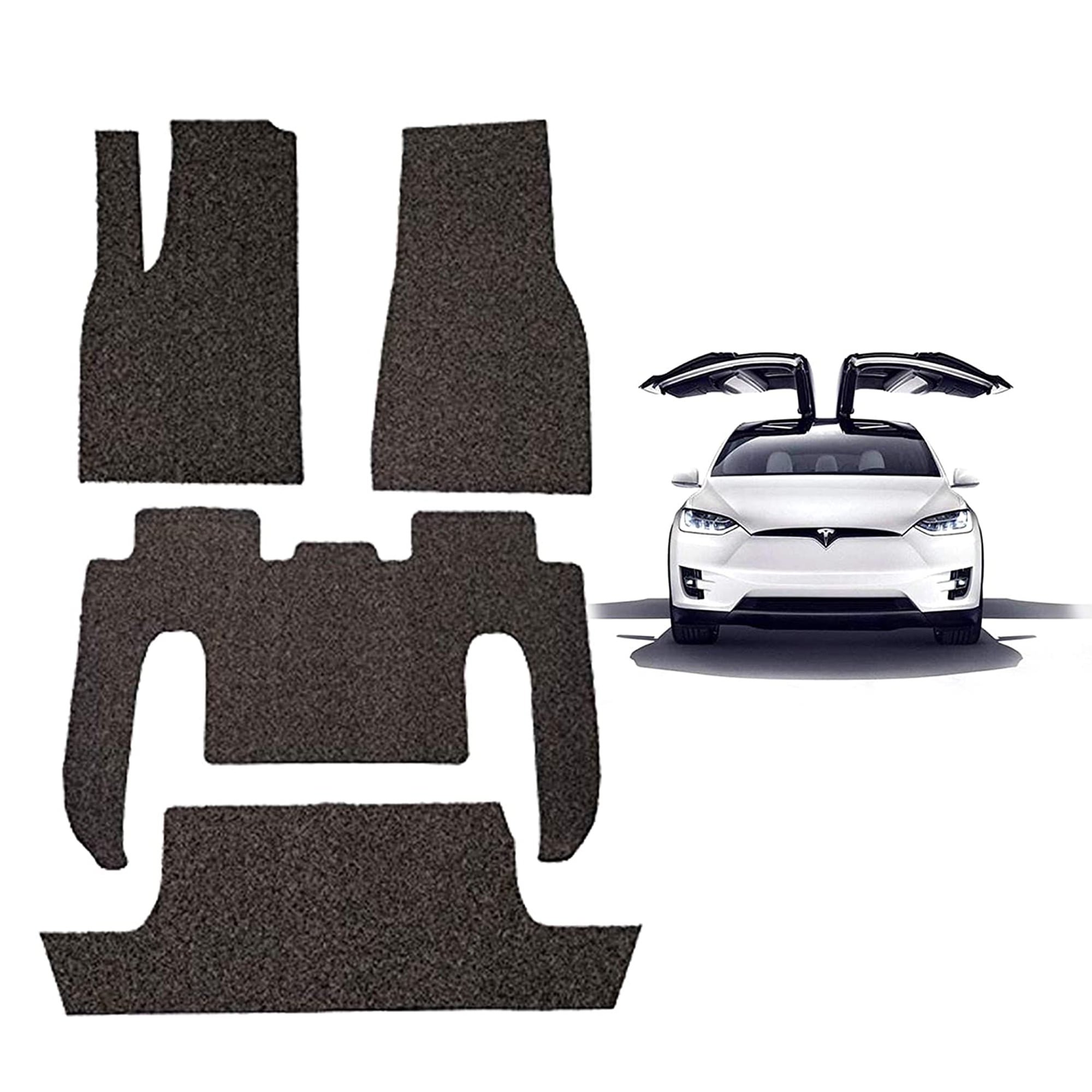 KARMAS PRODUCT Tesla Model X 6 Seats 4 Piece Car Accessories Floor