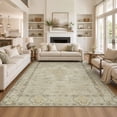 thumbnail image 1 of KAROSA 4'x6' Vintage Machina Washable Area Rug, Soft Low Pile Rug with Non-Slip TPR Backing,Khaki, 1 of 7