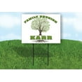 thumbnail image 1 of KARR FAMILY REUNION GR TREE 18 in x 24 in Yard Sign Road Sign with Stand, Single Sided, 1 of 5