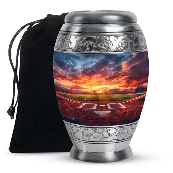 KARYLIZ Adult Baseball Urns - Urn For Ashes Adult Male - Urns For Human Ashes Adult Female - Urns For Ash - Large Urn For Human Ashes - Cremation Urns For Women - Urn For Ashes Adult Male 10 Inch