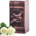 thumbnail image 1 of KARYLIZ Airplane Wooden Urns - Wooden Box Urn - Cremation Urns For Human Ashes - Large Urn For Ashes Adult Male - Wooden Urns For Human Ashes - Wood Boxs For Ashes Of Loved Ones Burial Urn 14 Inch, 1 of 2