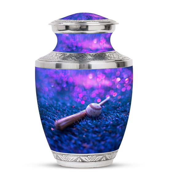 KARYLIZ Baseball Cremation Urns For Human Ashes Adult Female - Decorative Urn For Ashes Adult Male - Large Urns For Human Ashes Adult Man - Memorial Gifts - Urn Dad - Urns For Ashes For Mom (10inch)