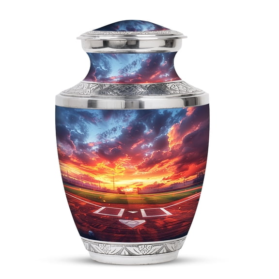 KARYLIZ Baseball Urn for Ashes - Decorative Urns for Human Ashes Adult Man - Urn for Human Ashes Adult Female - Cremation Urns for Human Ashes - Funeral for Ashes Adult Male Cremation ( 10Inch)