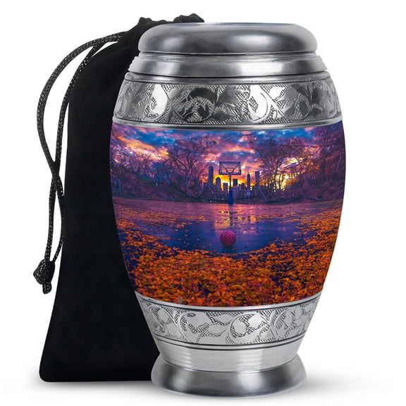 KARYLIZ Basketball Urns For Human Ashes Adult Man - Cremation Urns For Human Ashes - Burial Urns For Ashes - Urn For Ashes For Women - Decorative Urns For Human Ashes Adult Female 10 Inch