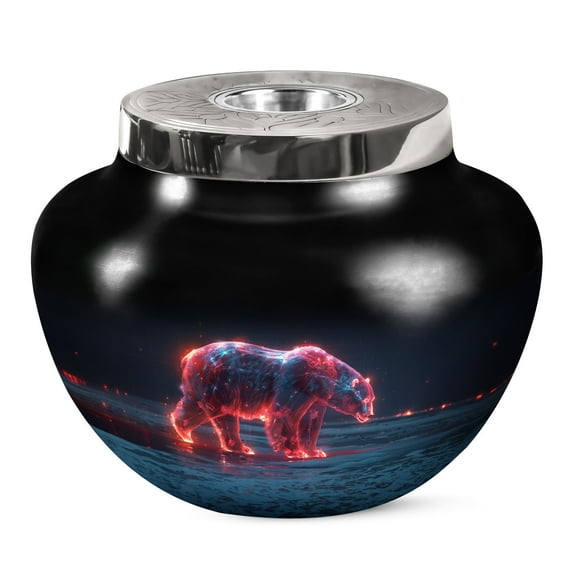 KARYLIZ Bear Urn For Ashes Adult Male Large - Decorative Urn For Ashes For Women - Cremation Urns For Burial - Cremation Urns For Human Ashes - Urns For Human Ashes Adult Man - Ash Urn