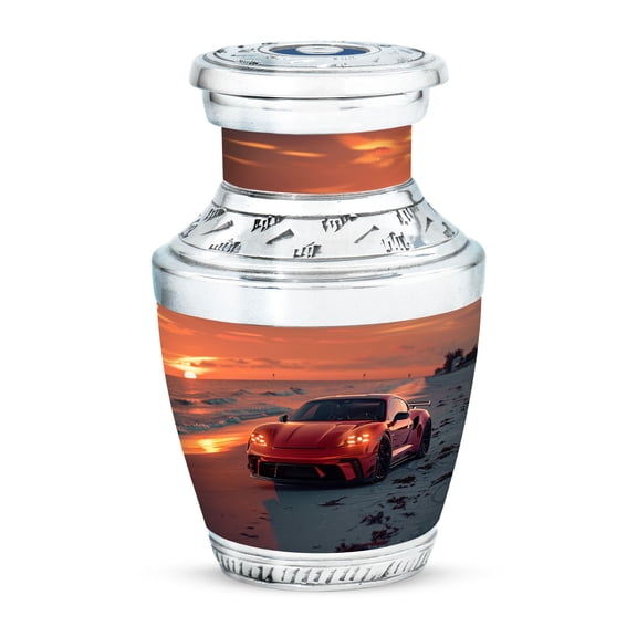 KARYLIZ Car Funeral Urn for Adult Ashes Women & Men - Urns for Human Ashes Adult Female - Cremation Urn for Human Ashes - Burial Urns - Funeral for Ashes for Women - Memorial Ashes Keepsake(3Inch)