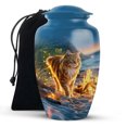 thumbnail image 1 of KARYLIZ Cat Large Urns For Human Ashes Adult Male, Blue Memorial Urns For Human Ashes, Funeral & Burial Cremation Urn for Women, Memorial Gift for Mother - Decorative Urns For Female, 1 of 2