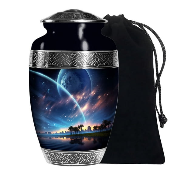 KARYLIZ Celestial Glow Cremation Urn For Human Ashes Adult Female Urn Human Ash Large 10 Inch