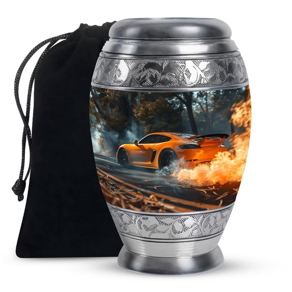 KARYLIZ Classic Car Urns For Human Ashes - Car Urn - Cremation Urns For Human Ashes - Funeral Urns For Adult Ashes Women - Adult Urns For Human Ashes Men - Urn For Ashes For Mom 10 Inch