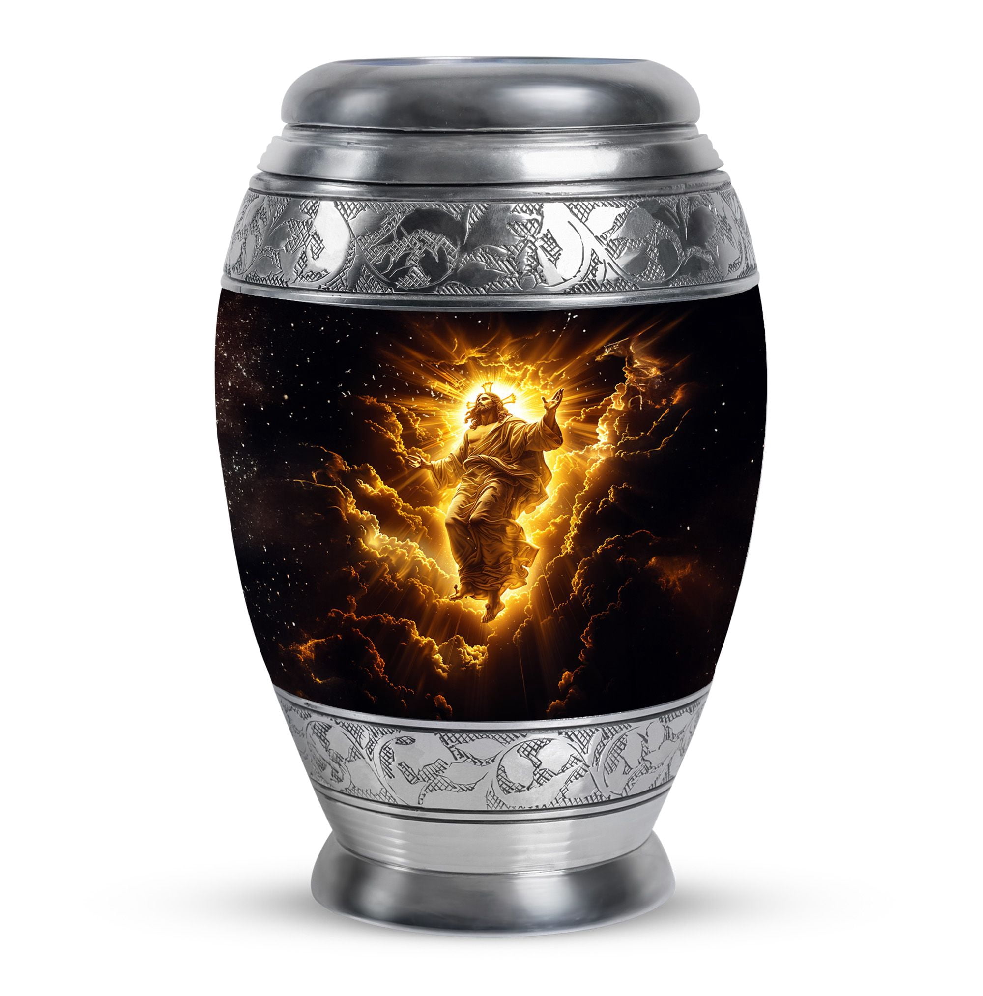 KARYLIZ Cross Cremation Urn Human Ashes - Urn For Human Ashes Adult Female - Urn For Human Ashes Adult Man - Urn For Ashes For Women - Adult Male Urn - Urn For Human Ashes Large (Combo 10" & 3")