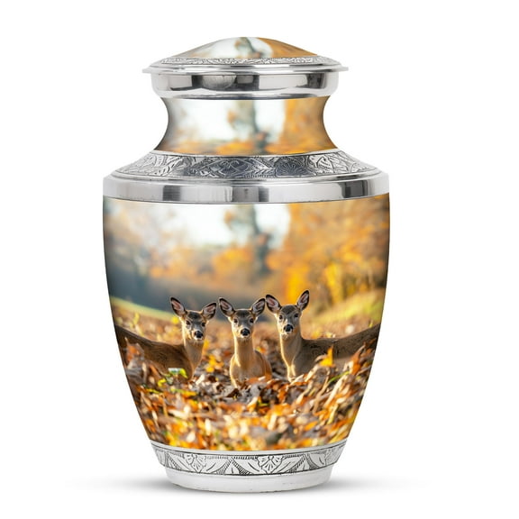 KARYLIZ Deer Memorial Gifts - Cremation Boxes for Human Ashes - 10 Inch - Funeral for Ashes Adult Male - Funeral for Human Ashes Adult Female - Funeral for Adult Ashes Women Large Funeral for Adult