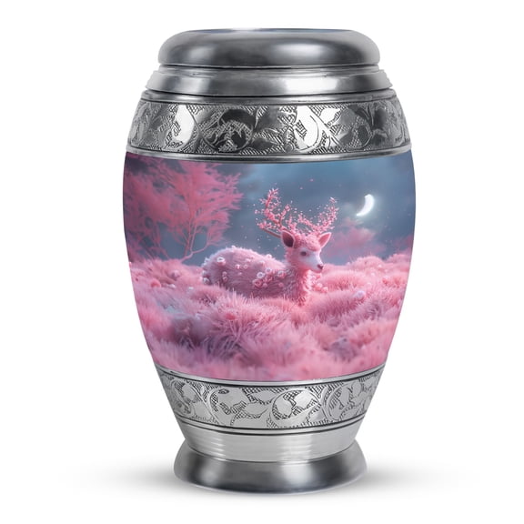 KARYLIZ Deer Urn For Ashes Adult Male - Adult Urn For Human Ashes Women, Cremation Urn For Human Ashes Adult Male & Female, Funeral Decorative Urn, Large Urn For Human Ashes For Women & Men 10inch