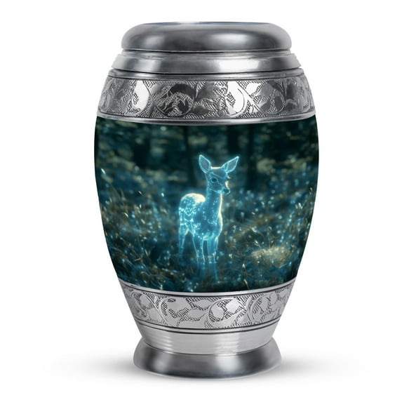 KARYLIZ Deer Urn - Urn For Ashes Adult Male Large - Decorative Urn For Ashes For Women - Cremation Urn For Burial - Cremation Urn For Human Ashes - Urn For Human Ashes Adult Man - Ash Urn (10 Inch)