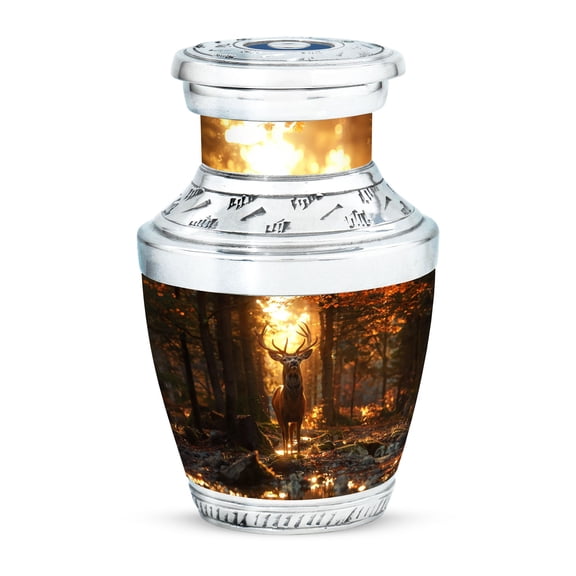KARYLIZ Deer Urns for Human Ashes Adult Female - Large Urn for Ashes Adult Male - Cremation for Mom - Cremation for Ashes for Women - Funeral for Human Ashes Adult Man - Adult Cremation 10 Inch