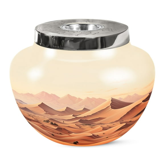 KARYLIZ Desert Urn For Adult Male - Funeral Urns For Human Ashes - Cremation Urns For Adult Ashes (Size - 10 INCH)