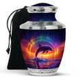 thumbnail image 1 of KARYLIZ Dolphin Urn For Ashes For Women - 10 Inch - Deep Purple Funeral Urns For Human Ashes Adult Man - Cremation Decorative Urns For Mom - Decorative Urn for Male & Female - Unique Memorial Tribute, 1 of 2