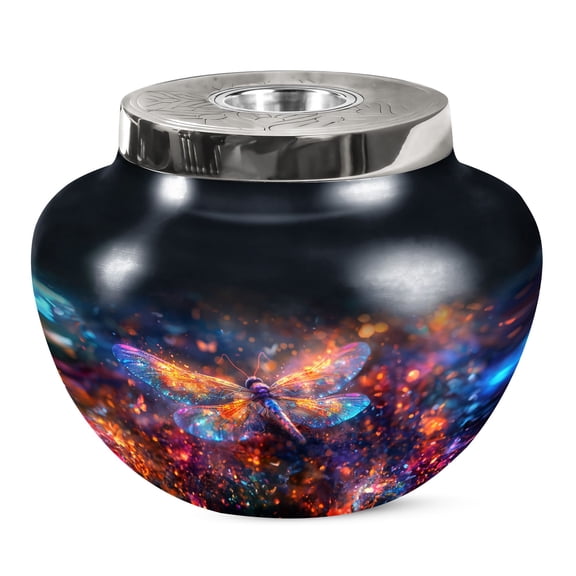 KARYLIZ Dragonfly Cremation Urn Human Ashes - Urns For Ashes Adult Male - Human Cremation Urns - Urns For Human Ashes Adult Female - Large Urn For Ashes For Women - Burial Ashes Holder 10 INCH
