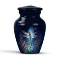 thumbnail image 1 of KARYLIZ Dragonfly Keepsake Urn - Decorative Urn For Ashes Adult Male - Cremation Urns for Women Mom - Funeral Urns for Adult Ashes Dad - Purple Flower Small Keepsake for Female 3 Inch, 1 of 7