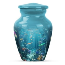 KARYLIZ Fish Urn - Black Set of 5 Mini 3" Memorial Urns for Ashes - Small Decorative Cremation Urn For Ashes Adult Male- Small Urns For Human Ashes Keepsake - Mini Funeral For Human Ashes Combo