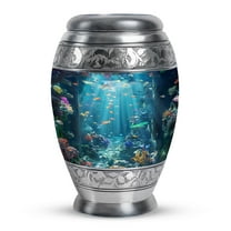 KARYLIZ Fish Urns For Human Ashes Adult - Cremation Large Urns For Human Ashes Adult Female - Black Funeral Adult Urn for Human Ashes Women - Memorial Decorative Urn for Ashes Adult Male