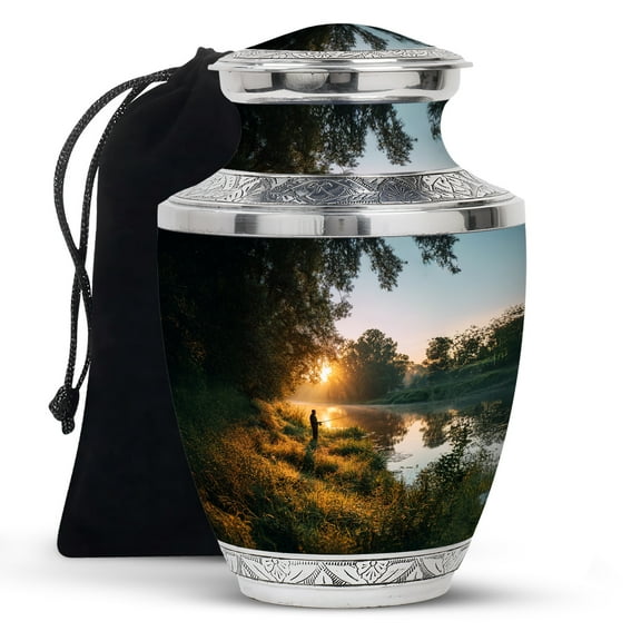 KARYLIZ Fishing Urns For Human Ashes Adult Man - Urn For Ashes For Women - Funeral Urns for Human Ashes Adult - Ash Container for Women